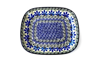 159 Bunzlau Rechthoekige schaal  1061X 159 Schotel rechthoek 22,5x19cm